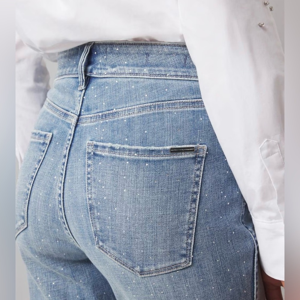 White House Black Market High Rise Straight Everday Soft Jeans